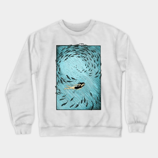 Under the sea Crewneck Sweatshirt by Ro5597